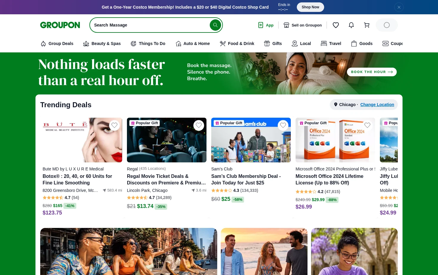 Groupon 页面快照